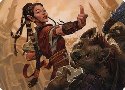 Half-Elf Monk Art Card card from Art Series: Adventures in the Forgotten Realms