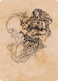 Djinni Windseer (Showcase) Art Card card from Art Series: Adventures in the Forgotten Realms