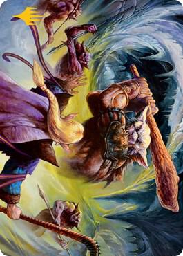 Den of the Bugbear (34/81) Art Card (Gold-Stamped) card from Art Series: Adventures in the Forgotten Realms