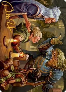 You Meet in a Tavern Art Card (Gold-Stamped Signature) card from Art Series: Adventures in the Forgotten Realms