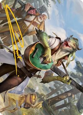 Wandering Troubadour Art Card (Gold-Stamped Signature) card from Art Series: Adventures in the Forgotten Realms