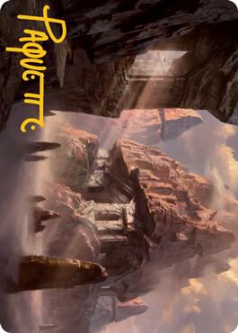 Mountain (62/81) Art Card (Gold-Stamped Signature) card from Art Series: Adventures in the Forgotten Realms
