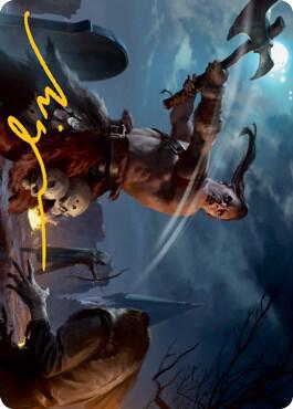 Critical Hit Art Card (Gold-Stamped Signature) card from Art Series: Adventures in the Forgotten Realms