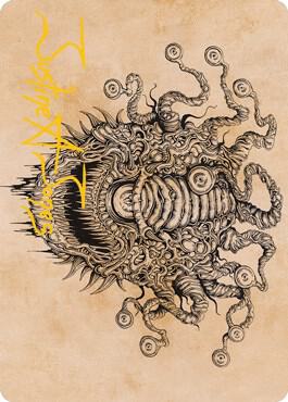 Baleful Beholder (Showcase) Art Card (Gold-Stamped Signature) card from Art Series: Adventures in the Forgotten Realms