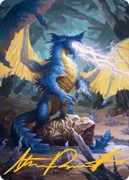 Blue Dragon Art Card (Gold-Stamped Signature) card from Art Series: Adventures in the Forgotten Realms