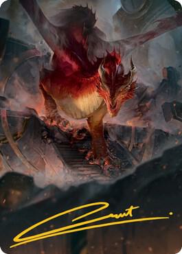 Red Dragon Art Card (Gold-Stamped Signature) card from Art Series: Adventures in the Forgotten Realms