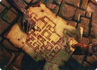 Dungeon Map Art Card card from Art Series: Adventures in the Forgotten Realms