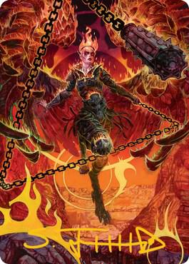 Zariel, Archduke of Avernus Art Card (Gold-Stamped Signature) card from Art Series: Adventures in the Forgotten Realms