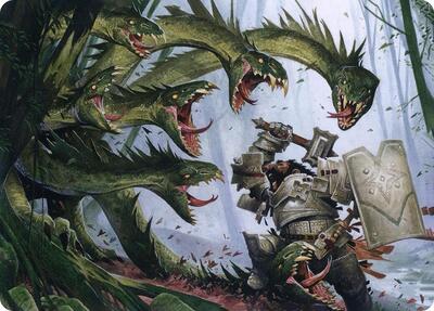Lair of the Hydra Art Card card from Art Series: Adventures in the Forgotten Realms