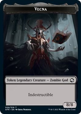 Vecna Token card from Adventures in the Forgotten Realms