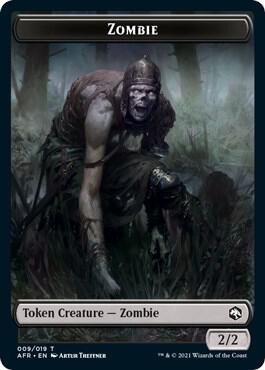Zombie Token card from Adventures in the Forgotten Realms