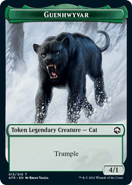 Guenhwyvar Token card from Adventures in the Forgotten Realms