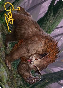 Owlbear Art Card (Gold-Stamped Signature) card from Art Series: Adventures in the Forgotten Realms