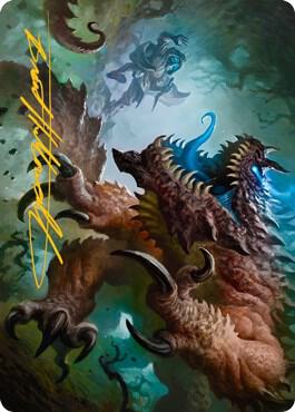 Basilisk Art Card (Gold-Stamped Signature) card from Art Series: Adventures in the Forgotten Realms