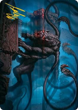 Displacer Beast Art Card (Gold-Stamped Signature) card from Art Series: Adventures in the Forgotten Realms