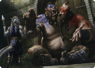 Ettin Art Card card from Art Series: Adventures in the Forgotten Realms