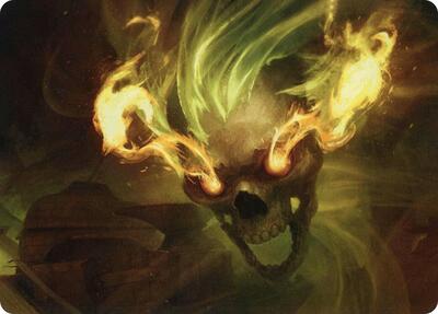 Flameskull Art Card card from Art Series: Adventures in the Forgotten Realms