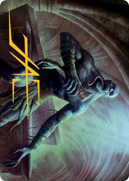 Ghoul Art Card (Gold-Stamped Signature) card from Art Series: Adventures in the Forgotten Realms
