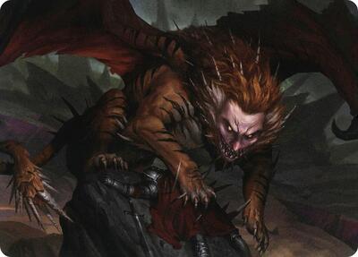 Manticore Art Card card from Art Series: Adventures in the Forgotten Realms