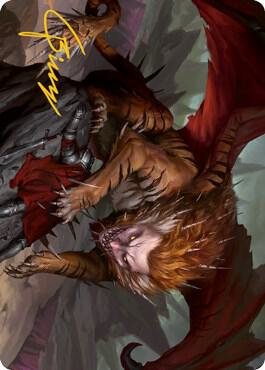 Manticore Art Card (Gold-Stamped Signature) card from Art Series: Adventures in the Forgotten Realms