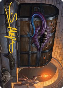 Mimic Art Card (Gold-Stamped Signature) card from Art Series: Adventures in the Forgotten Realms