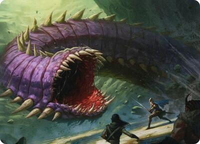 Purple Worm Art Card card from Art Series: Adventures in the Forgotten Realms