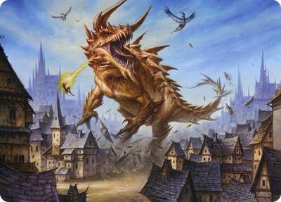 Tarrasque Art Card card from Art Series: Adventures in the Forgotten Realms