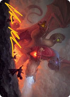 Tiamat Art Card (Gold-Stamped Signature) card from Art Series: Adventures in the Forgotten Realms