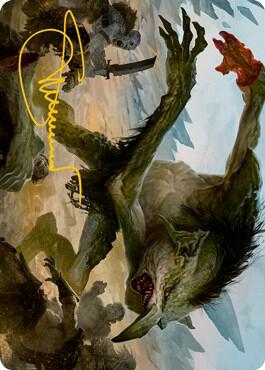 Troll Art Card (Gold-Stamped Signature) card from Art Series: Adventures in the Forgotten Realms