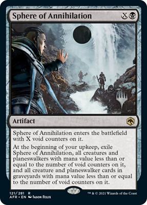 Sphere of Annihilation card from Promo Pack: Adventures in the Forgotten Realms