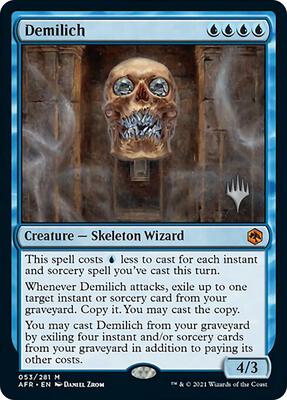 Demilich card from Promo Pack: Adventures in the Forgotten Realms