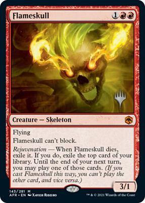 Flameskull card from Promo Pack: Adventures in the Forgotten Realms