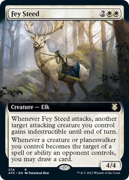 Fey Steed (Extended Art) card from Commander: Adventures in the Forgotten Realms