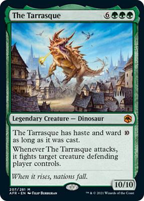 The Tarrasque card from Promo Pack: Adventures in the Forgotten Realms