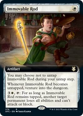 Immovable Rod (Extended Art) card from Commander: Adventures in the Forgotten Realms
