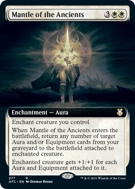 Mantle of the Ancients (Extended Art) card from Commander: Adventures in the Forgotten Realms