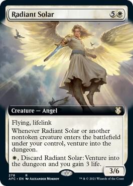 Radiant Solar (Extended Art) card from Commander: Adventures in the Forgotten Realms
