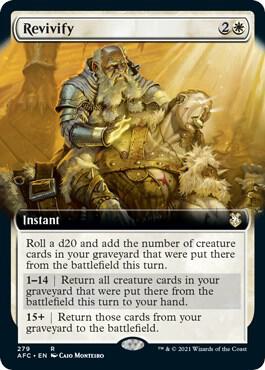 Revivify (Extended Art) card from Commander: Adventures in the Forgotten Realms