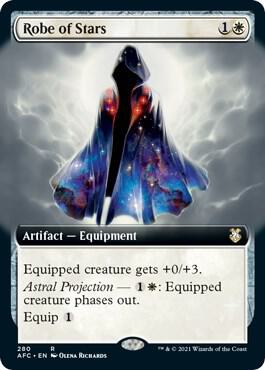 Robe of Stars (Extended Art) card from Commander: Adventures in the Forgotten Realms