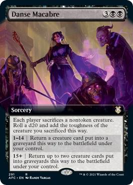 Danse Macabre (Extended Art) card from Commander: Adventures in the Forgotten Realms