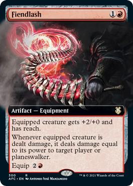 Fiendlash (Extended Art) card from Commander: Adventures in the Forgotten Realms