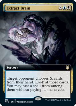 Extract Brain (Extended Art) card from Commander: Adventures in the Forgotten Realms