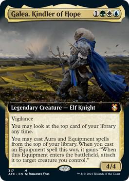 Galea, Kindler of Hope (Extended Art) card from Commander: Adventures in the Forgotten Realms