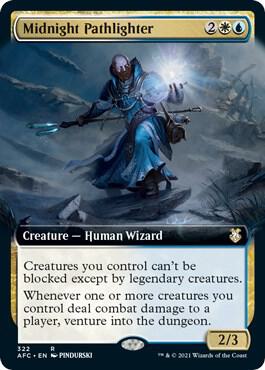Midnight Pathlighter (Extended Art) card from Commander: Adventures in the Forgotten Realms