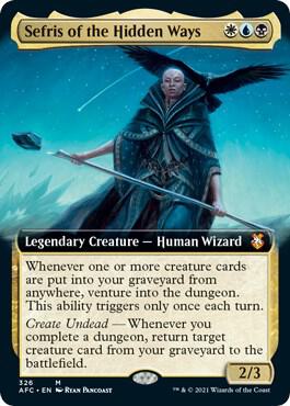 Sefris of the Hidden Ways (Extended Art) card from Commander: Adventures in the Forgotten Realms