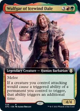 Wulfgar of Icewind Dale (Extended Art) card from Commander: Adventures in the Forgotten Realms