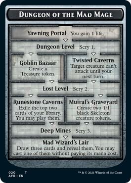 Dungeon of the Mad Mage // Lost Mine of Phandelver Double-Sided Token card from Adventures in the Forgotten Realms
