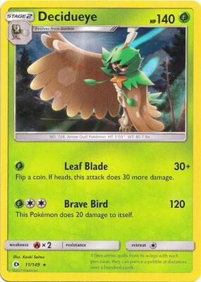 Decidueye - 11/149 (Water Web Holo) card from Miscellaneous Cards & Products