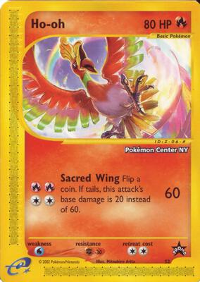 Ho-oh [Pokemon Center NY] card from WoTC Promo