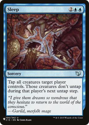 Sleep (C15) card from The List Reprints